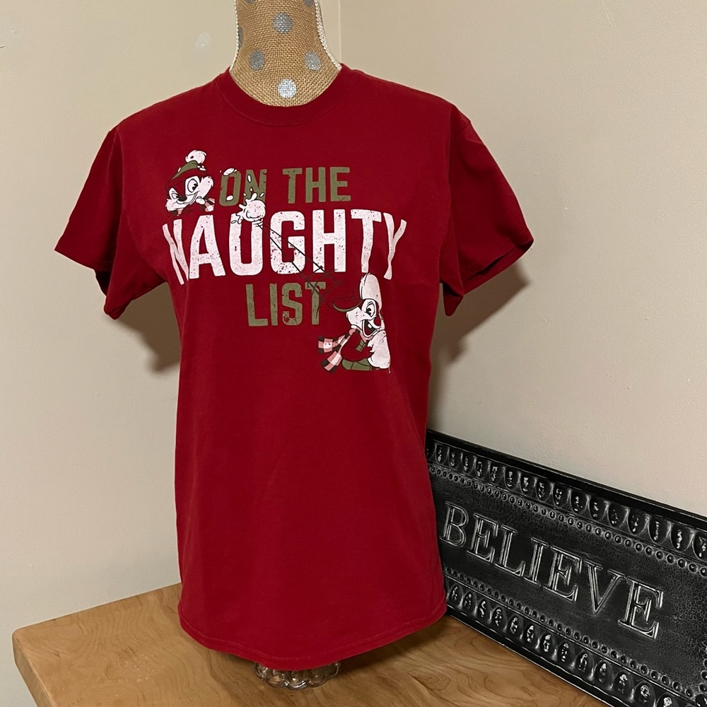 Disney Parks ‘On the Naughty List’ Chip & Dale Tee